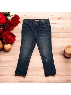 Nine West Cropped Capri Jeans Womens 8 / 29 Blue Vintage America Boho Denim